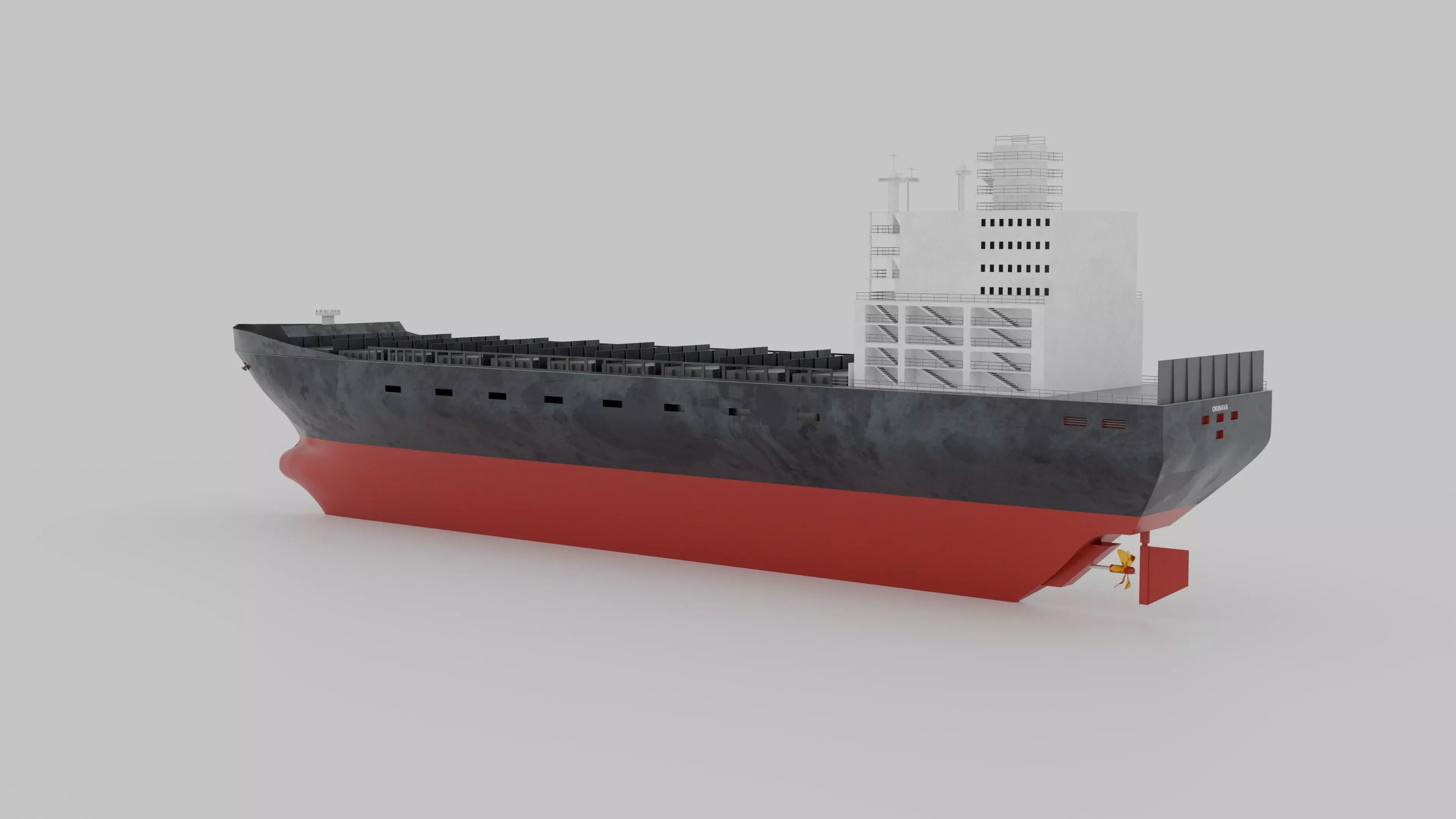 Okinava Freight ship 3D model_4