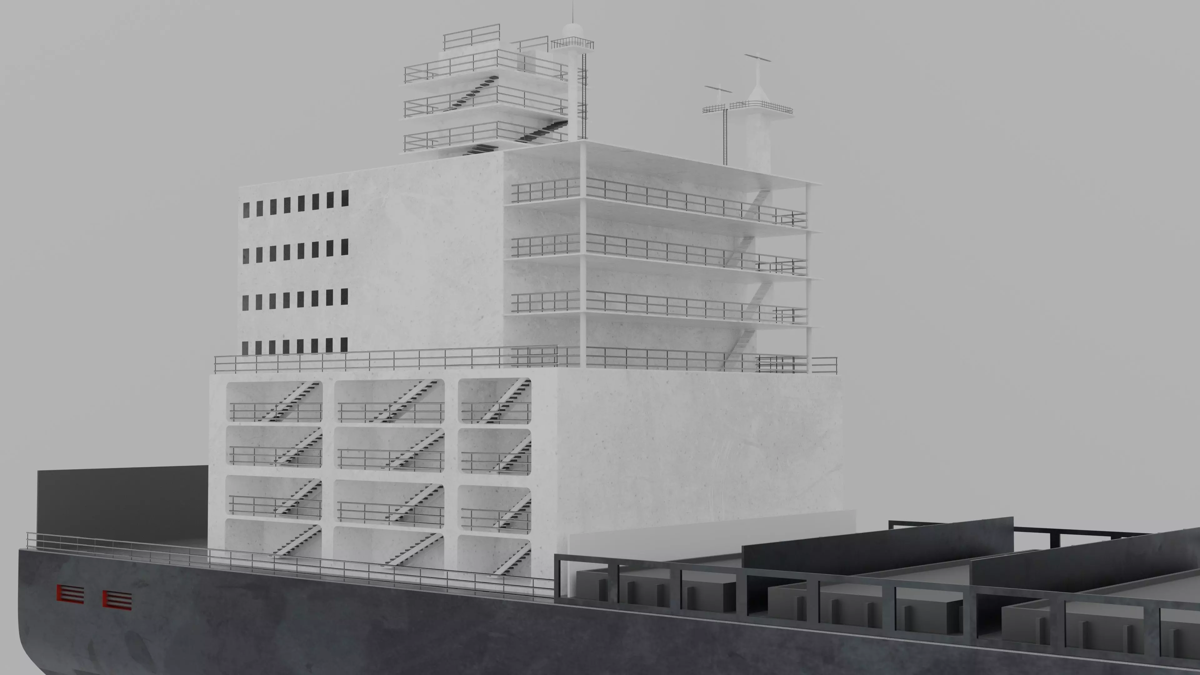 Okinava Freight ship 3D model_10