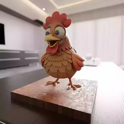 chicken chibi 3D print model