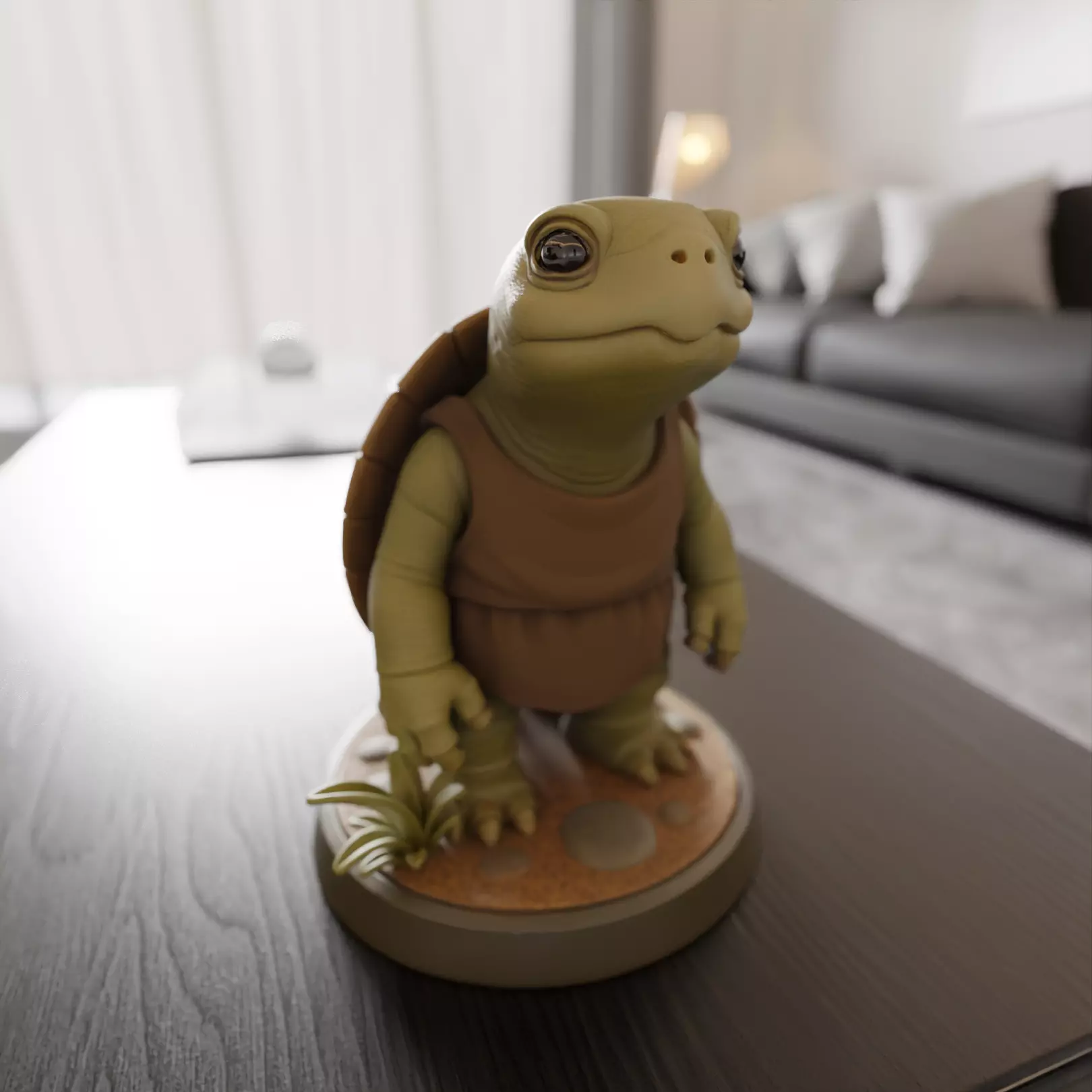 forest turtle 3D print model_0