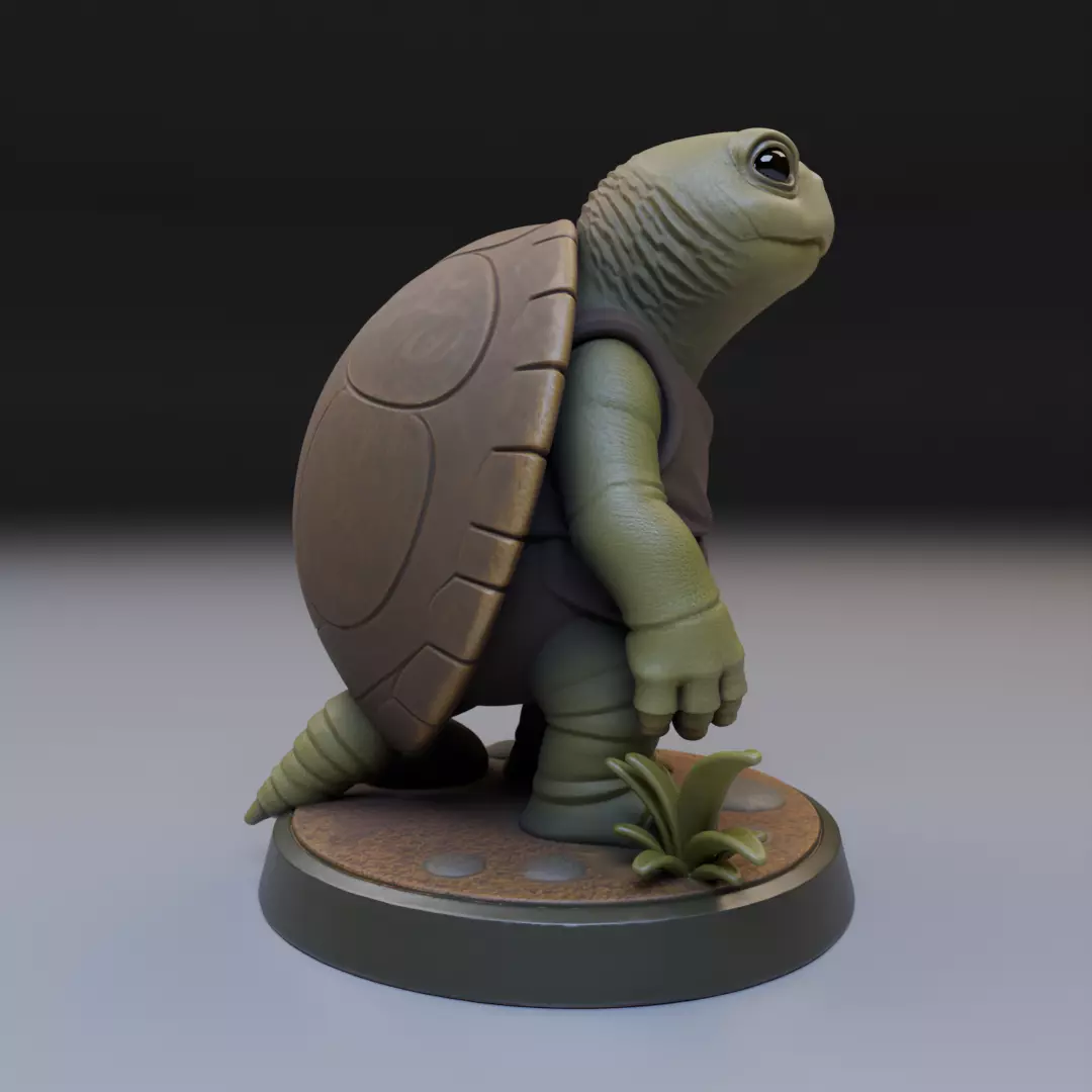 forest turtle 3D print model_6