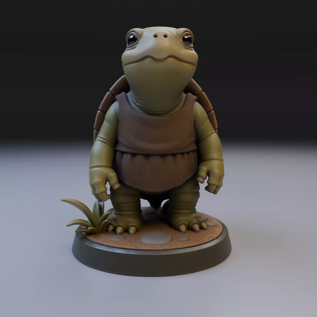 forest turtle 3D print model_2