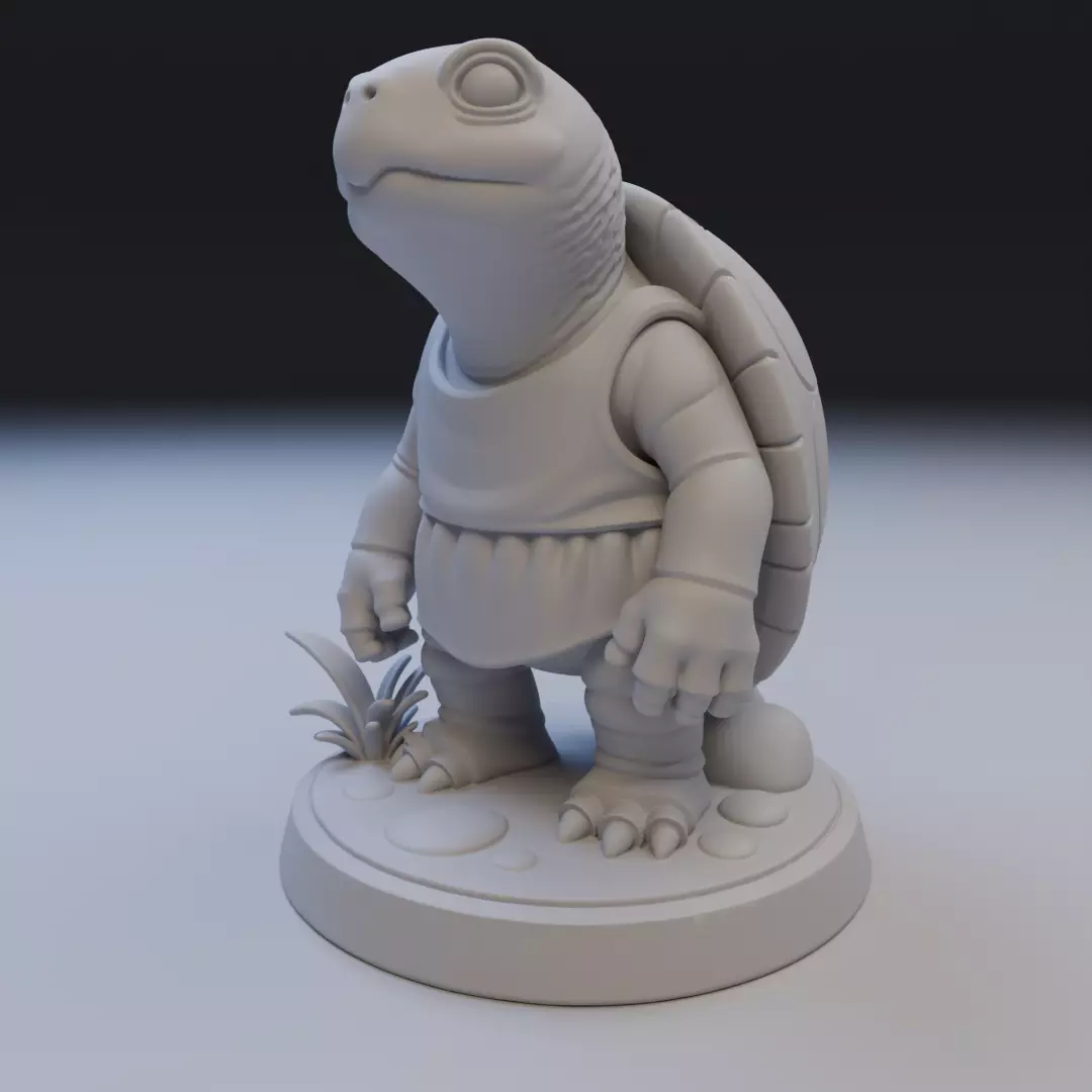 forest turtle 3D print model_11