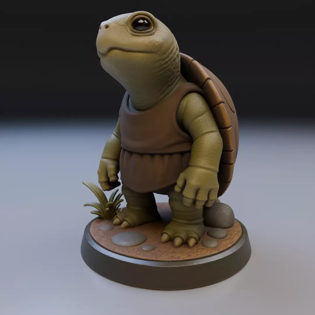 forest turtle 3D print model_12