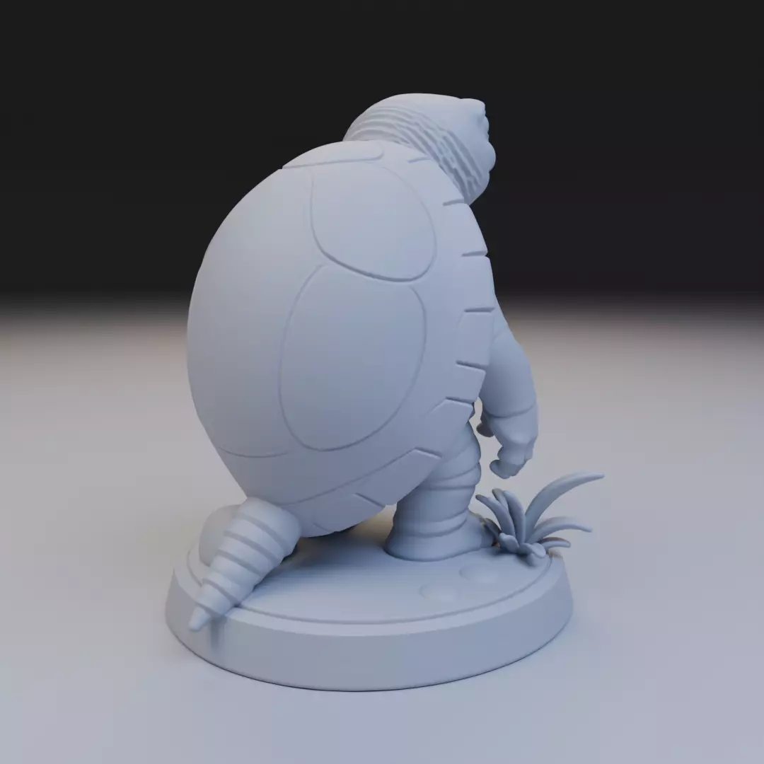 forest turtle 3D print model_7