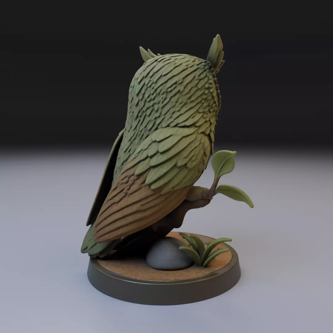 owl of wisdom 3D print model_13