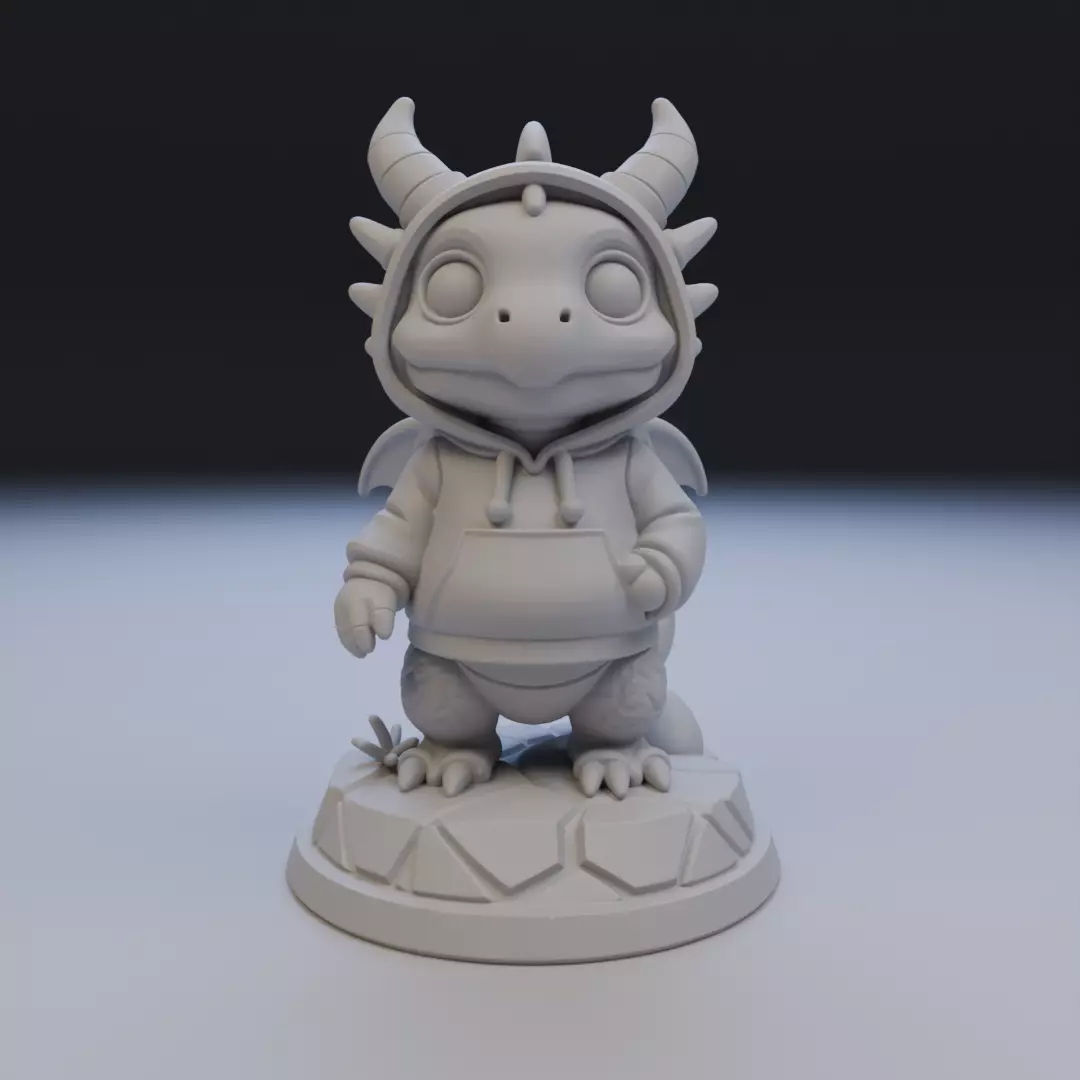 sweatshirt dragon 3D print model_16
