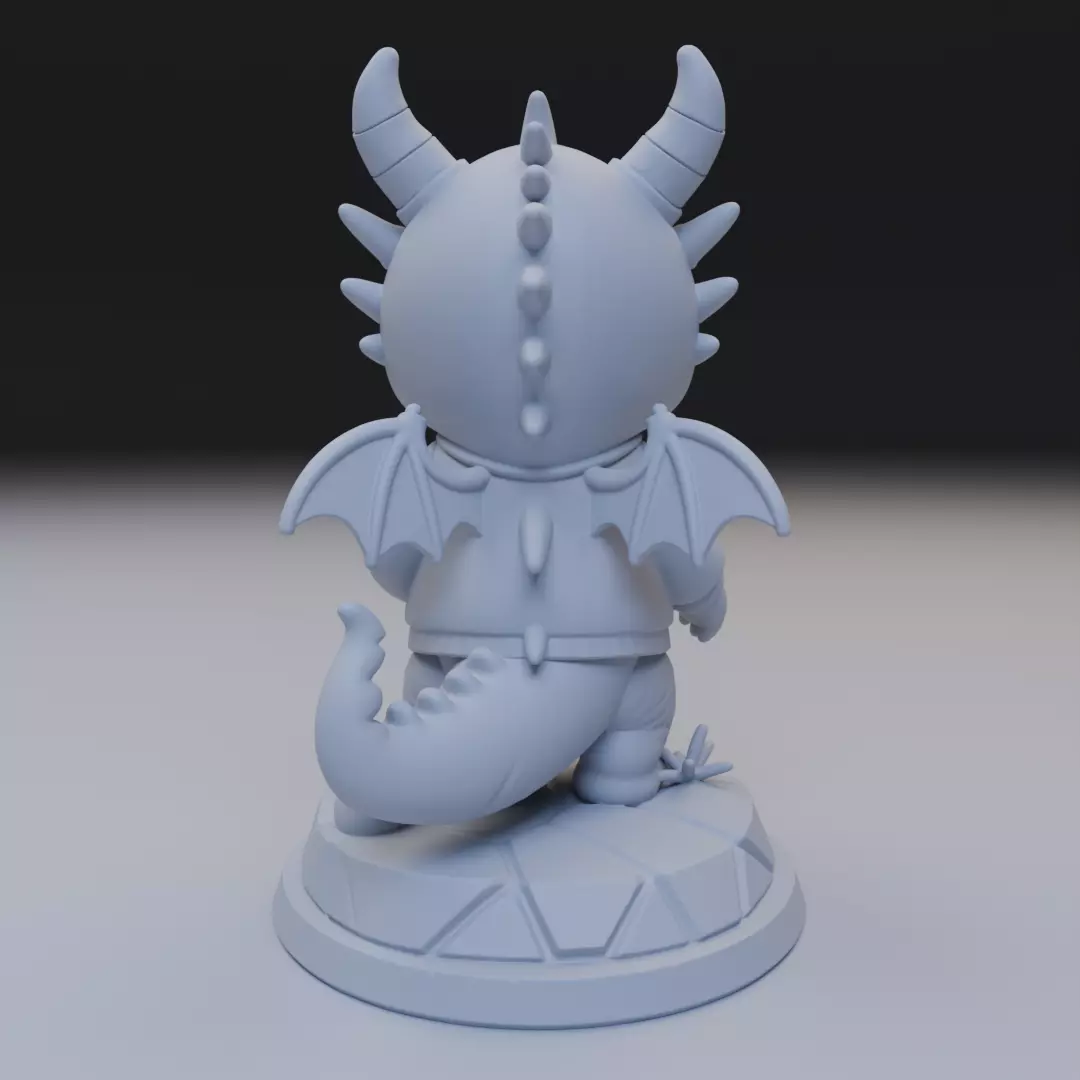 sweatshirt dragon 3D print model_6
