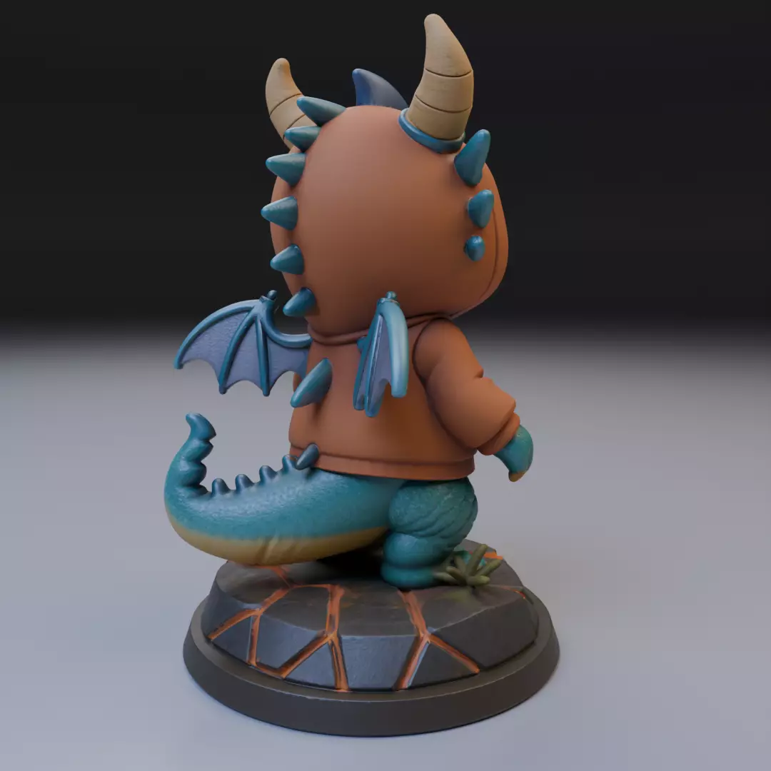 sweatshirt dragon 3D print model_13