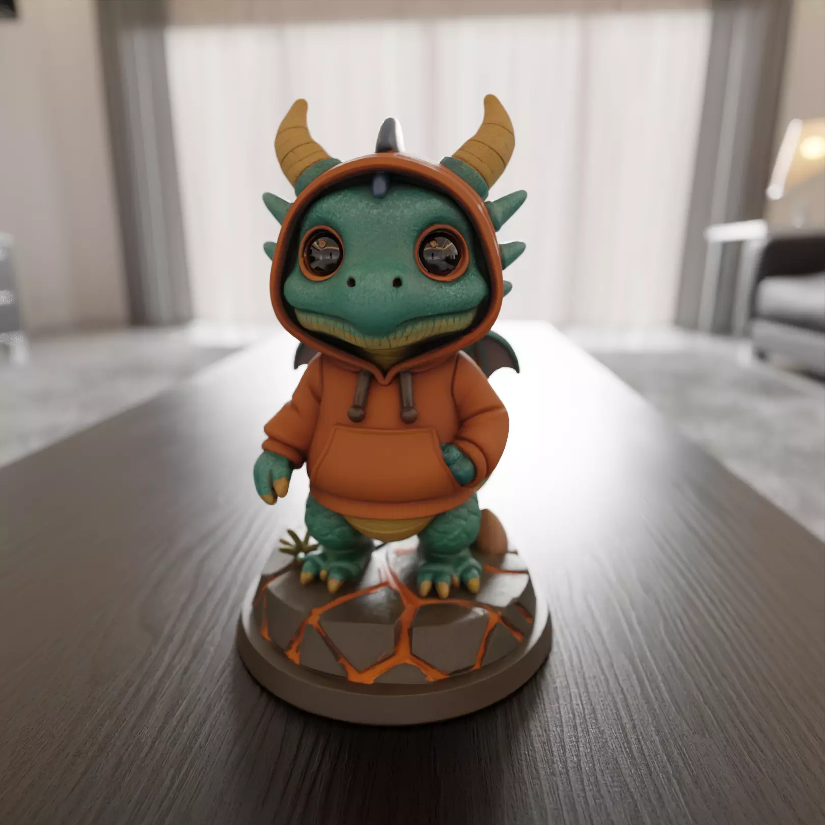 sweatshirt dragon 3D print model_0