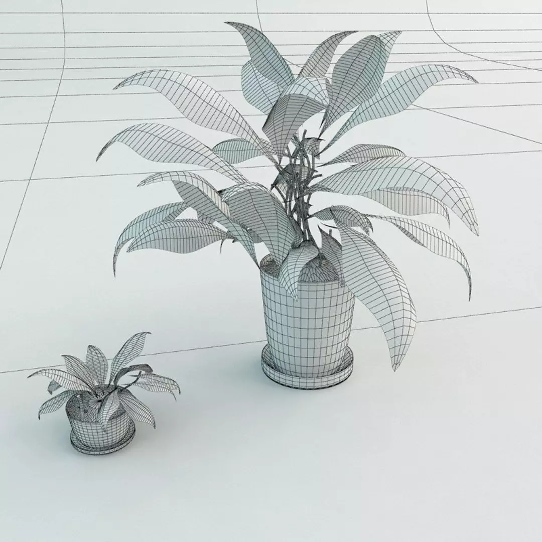 Flower Arrangement 3D Model 3D model_3