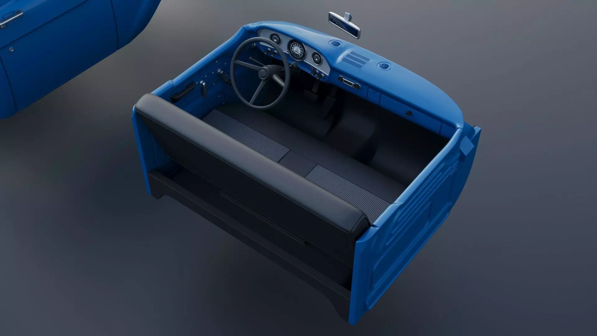 Pickup Truck F100 Long Bed 1966 3D print model_26