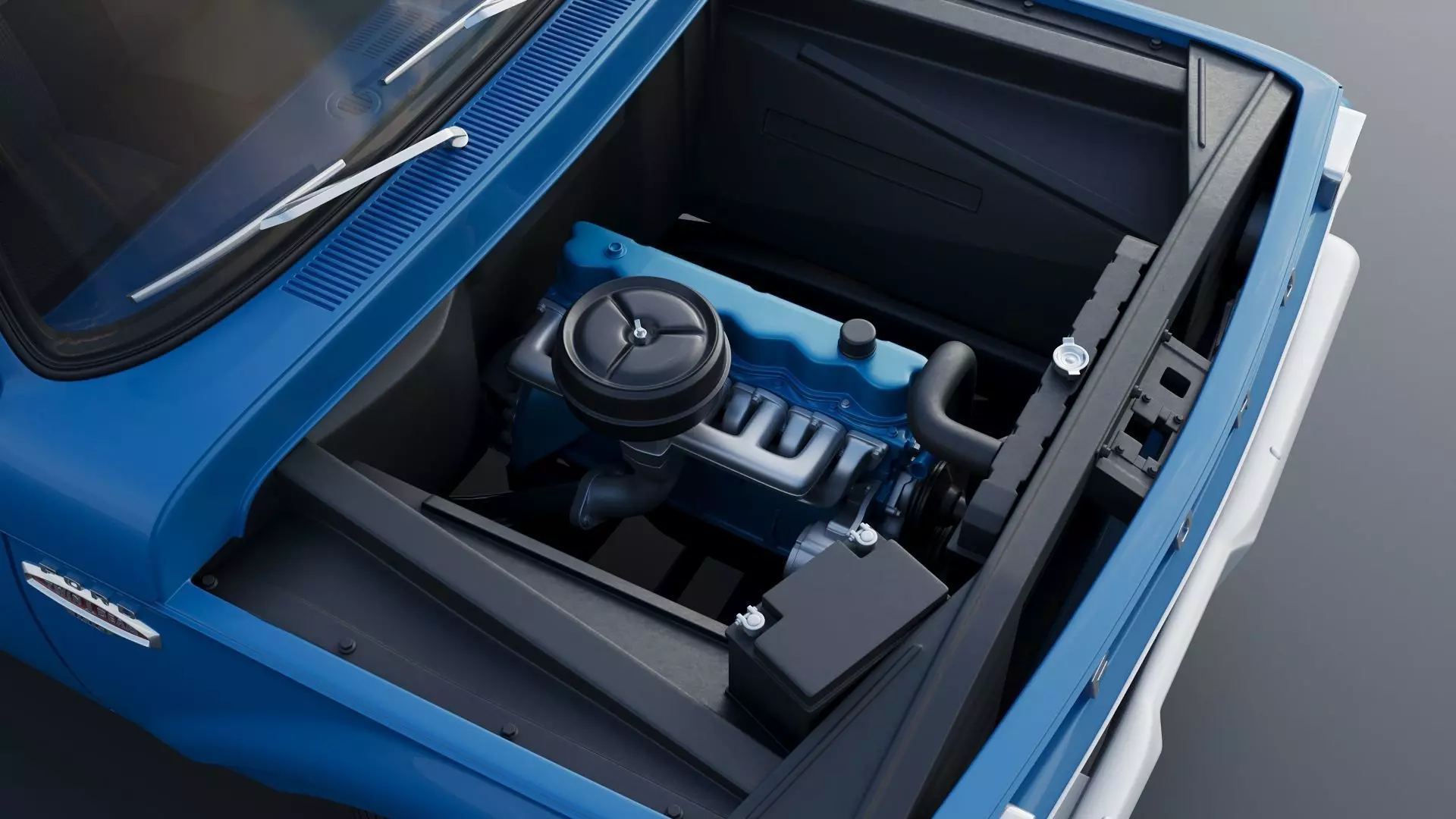 Pickup Truck F100 Long Bed 1966 3D print model_17