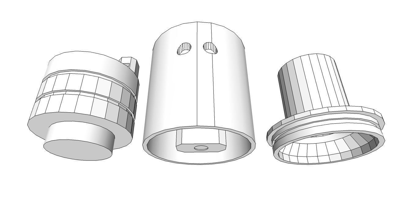 E-cigarette Wape parts Free 3D print model_1