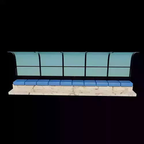 Soccer Bench 3D model