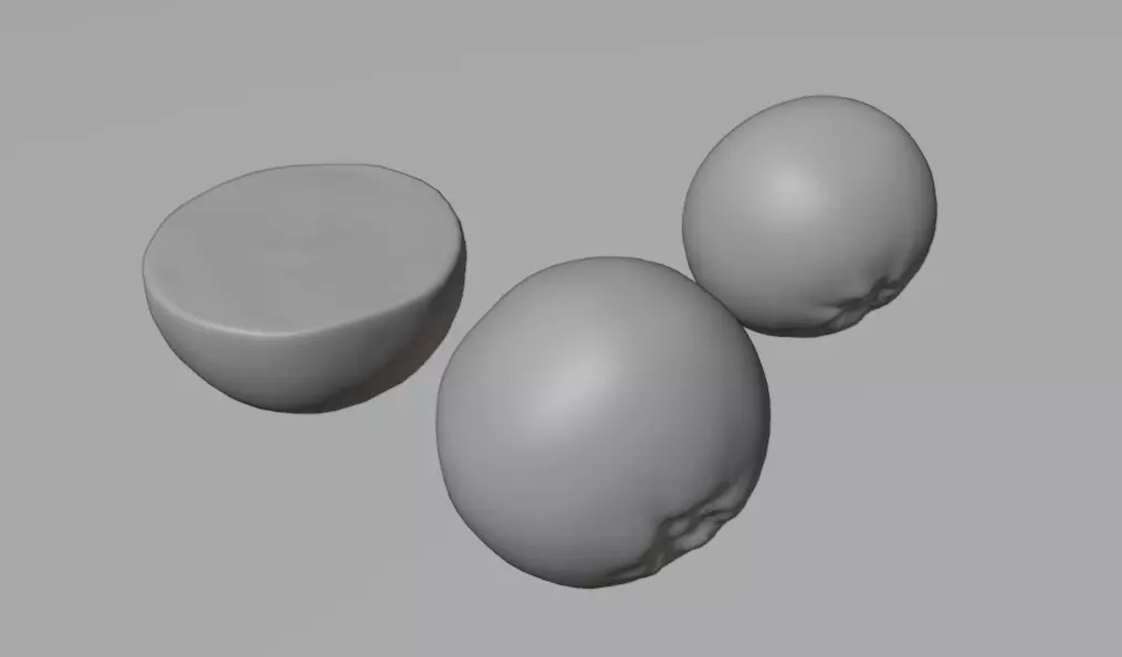 RealisticOrange3DModelSet 3D model_2