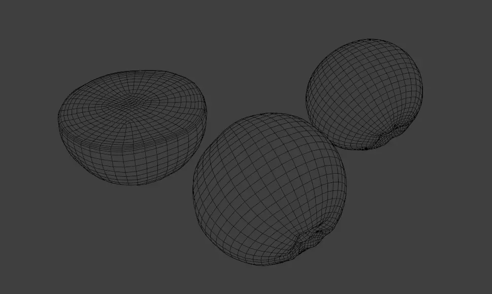 RealisticOrange3DModelSet 3D model_1