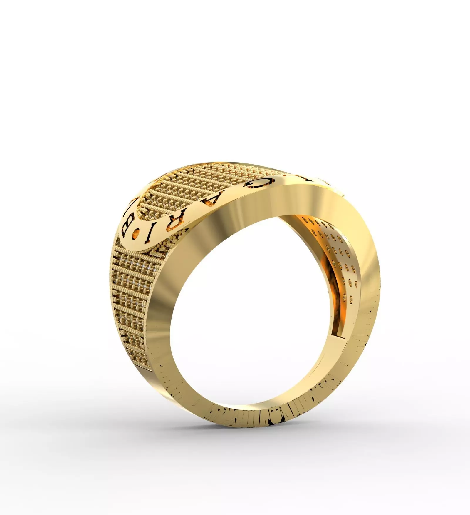 bvlgari tasli yuzuk  3D print model_1