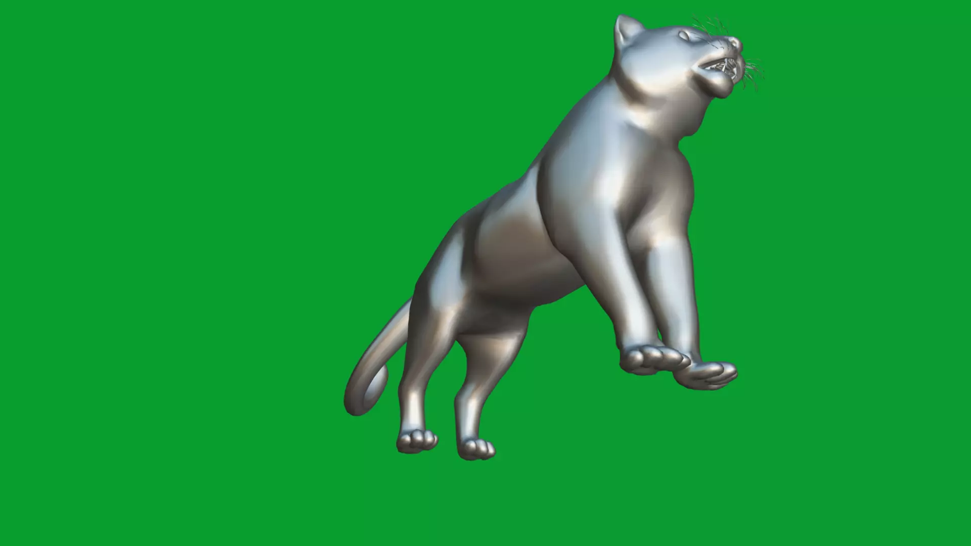 Snow Leopard Low-poly 3D model_45