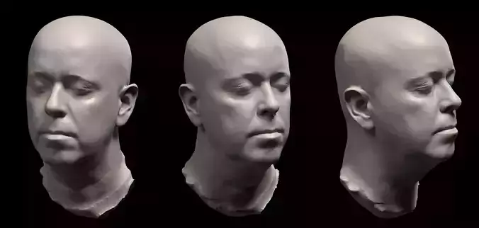 Male 50 Head Raw Scan