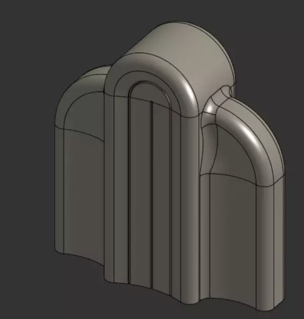 Art Deco Arch 3D print model_5