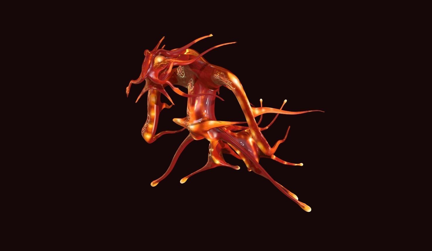 Fire leviathan - friendly beast of the deep Free 3D model_0