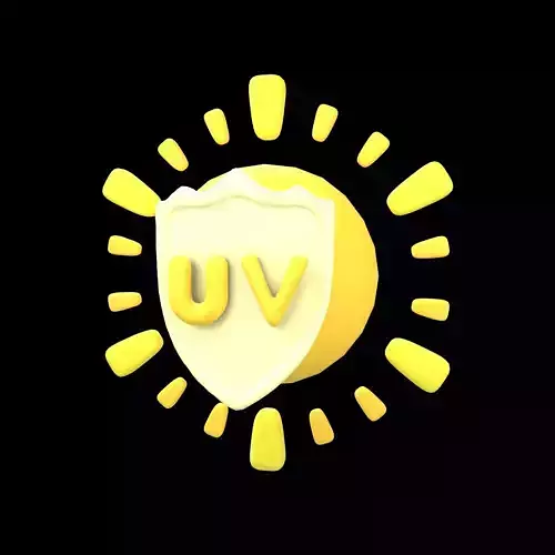 UV Reflection Icon v1 001 Low-poly 3D model