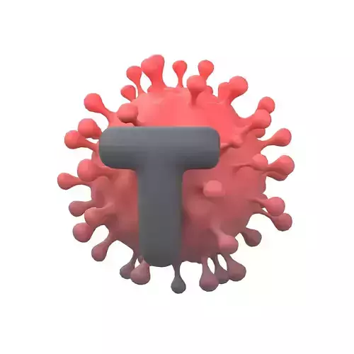 T Cell Icon v1 004 Low-poly 3D model