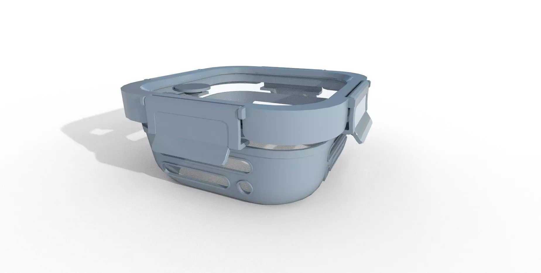 Lunch box small Low-poly 3D model_0