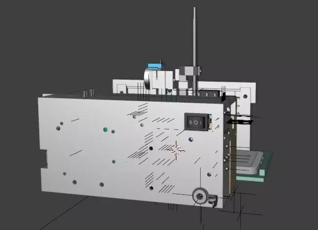 3 Axis Cartesian Robot Drive  3D Printable CNC Plotter 3D print model_6