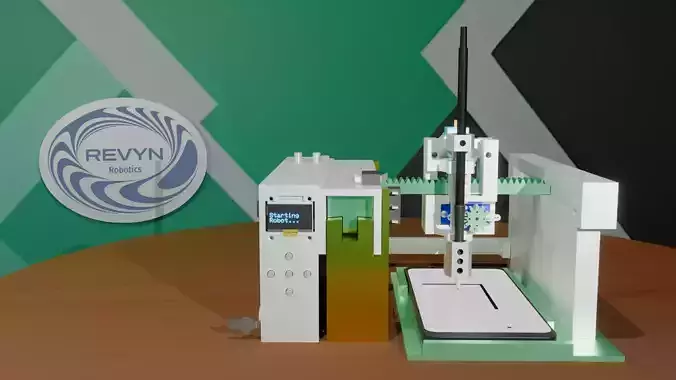 3 Axis Cartesian Robot Drive  3D Printable CNC Plotter 3D print model
