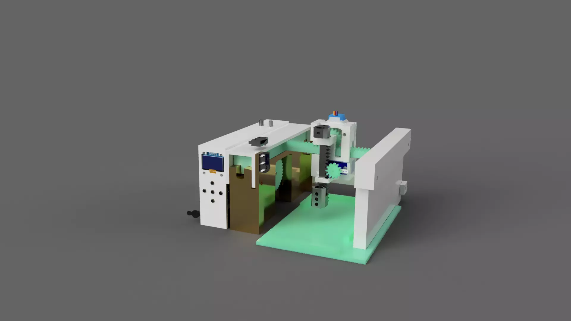 3 Axis Cartesian Robot Drive  3D Printable CNC Plotter 3D print model_3