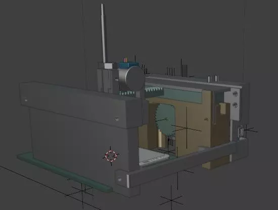 3 Axis Cartesian Robot Drive  3D Printable CNC Plotter 3D print model_9