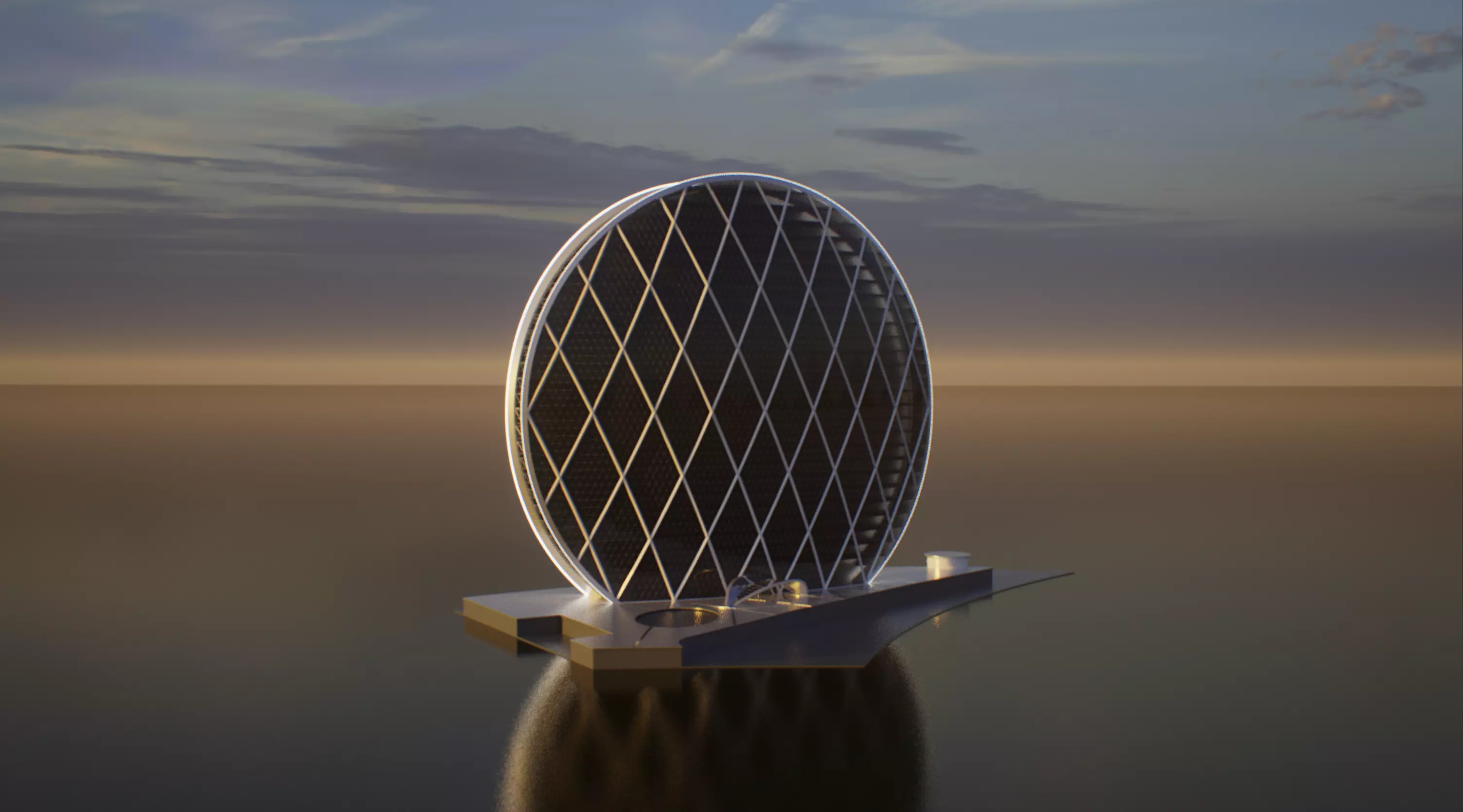 Aldar Dirham Headquarters Building HQ Ultra PhotoRealistic 3D model_3