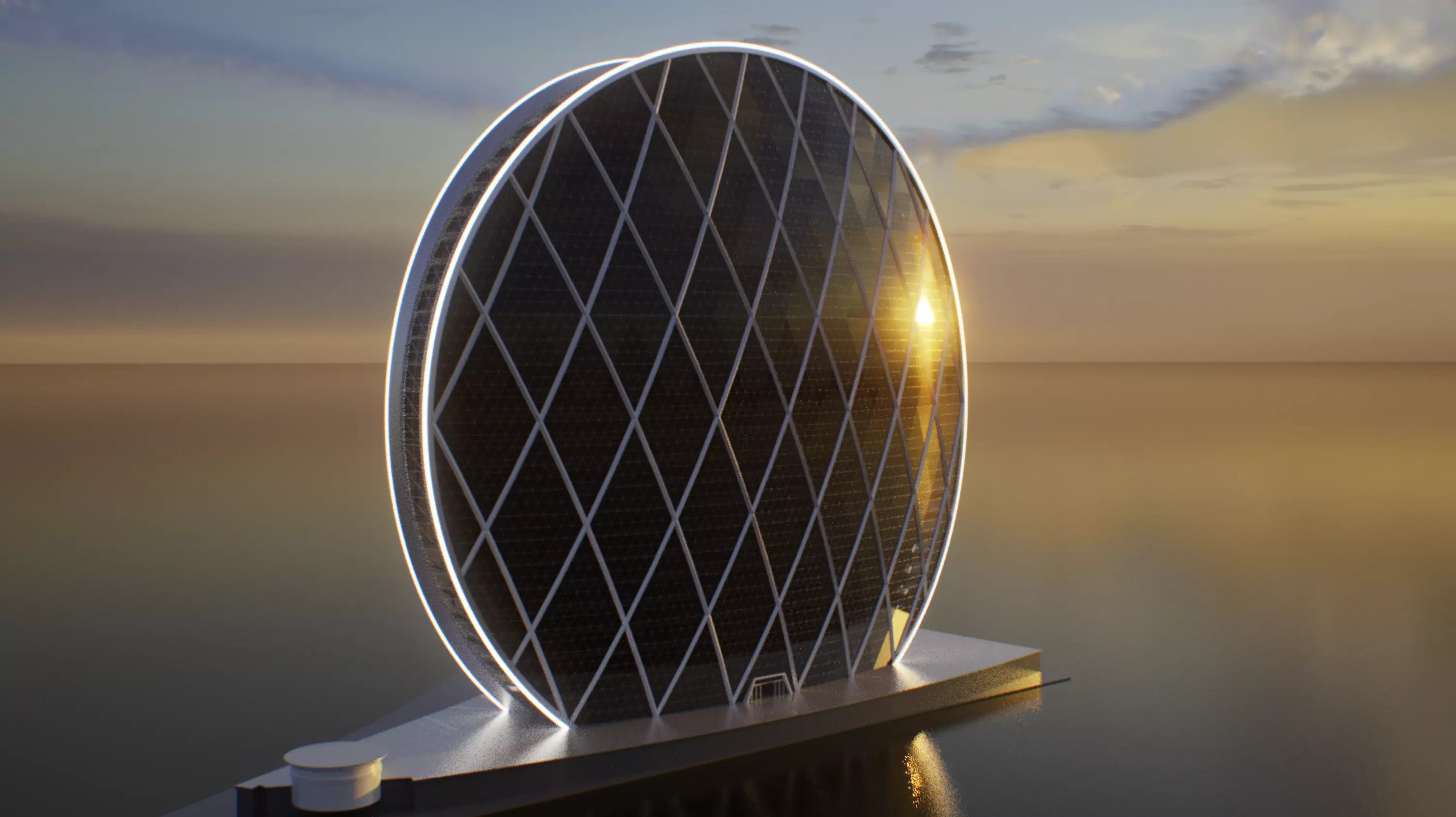 Aldar Dirham Headquarters Building HQ Ultra PhotoRealistic 3D model_5