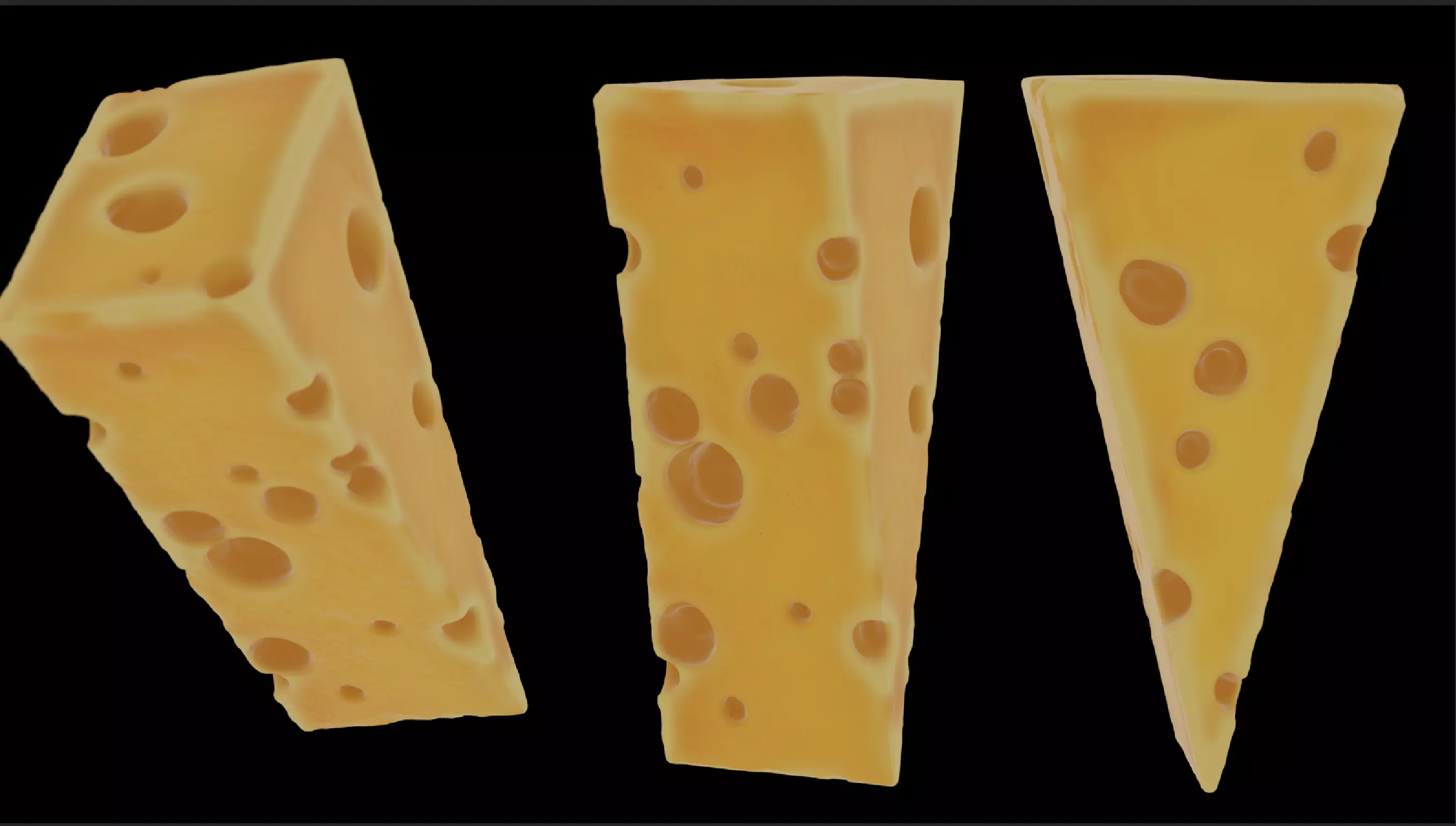 Cheese Bites 3D model_5