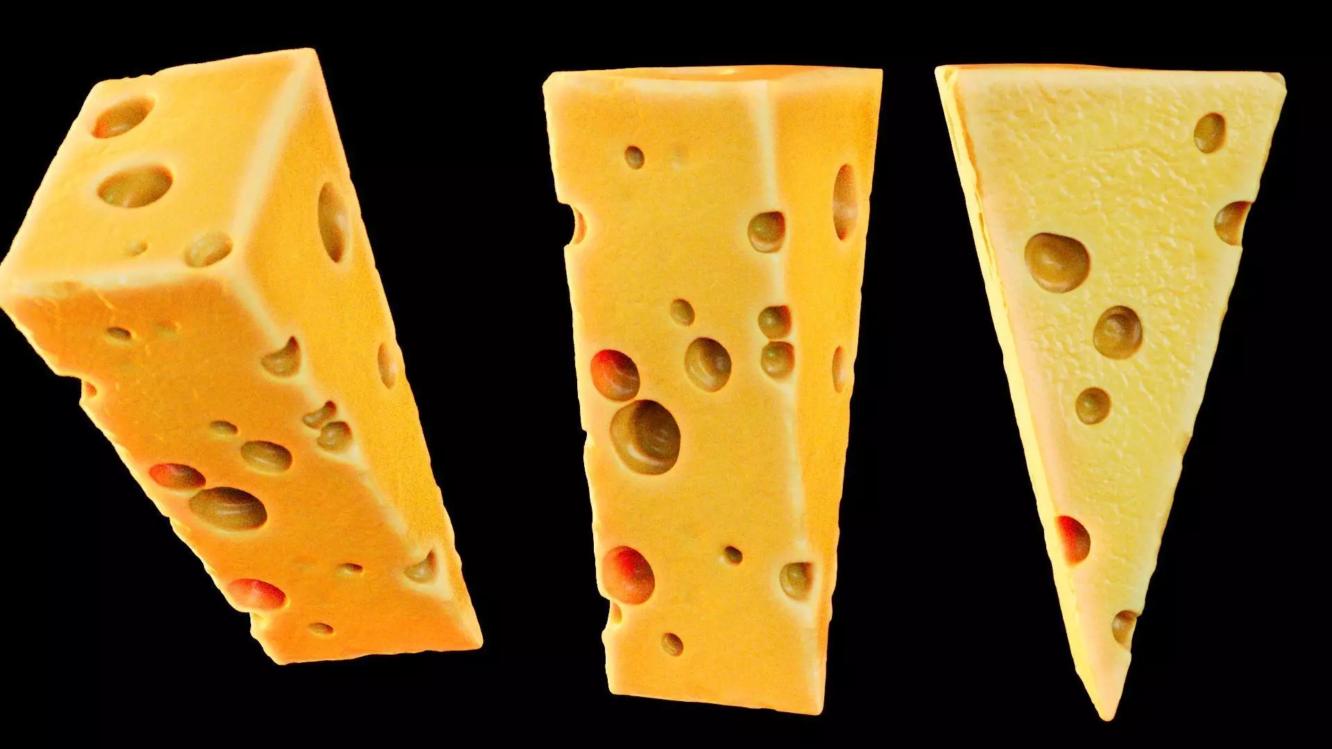 Cheese Bites 3D model_2