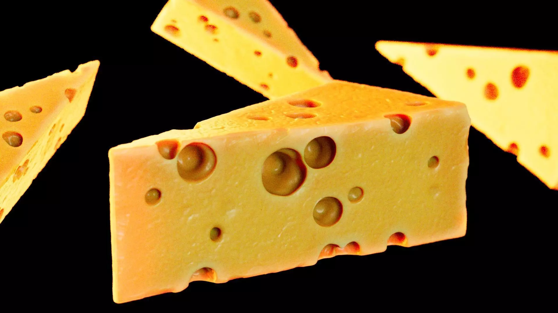 Cheese Bites 3D model_0