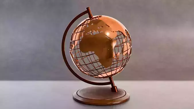 Metal globe