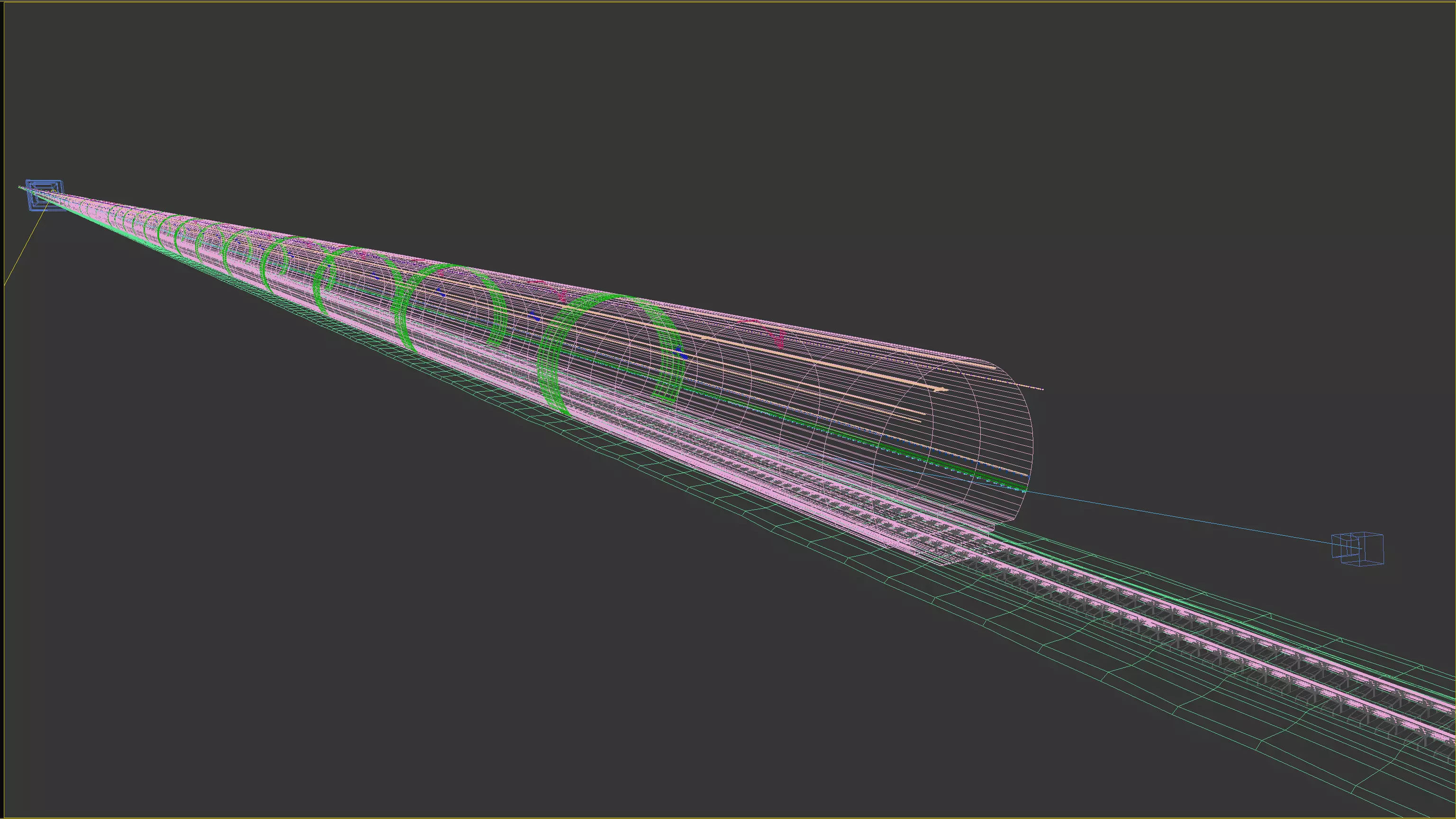 Tunnel Subway Cinematic Sci-Fi Hyperloop Realistic 3D model_6