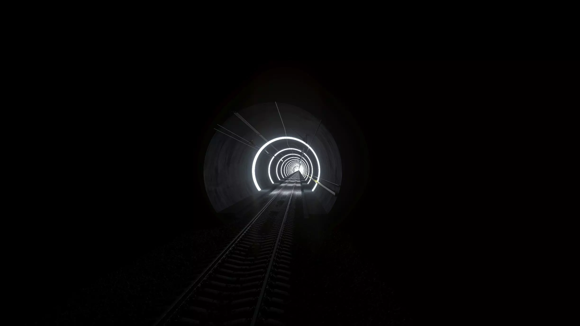Tunnel Subway Cinematic Sci-Fi Hyperloop Realistic 3D model_3