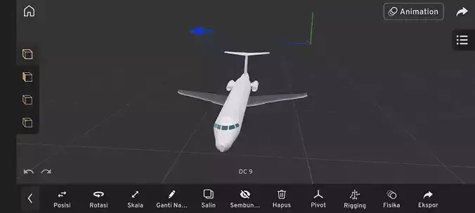 Dc 9 low poly
