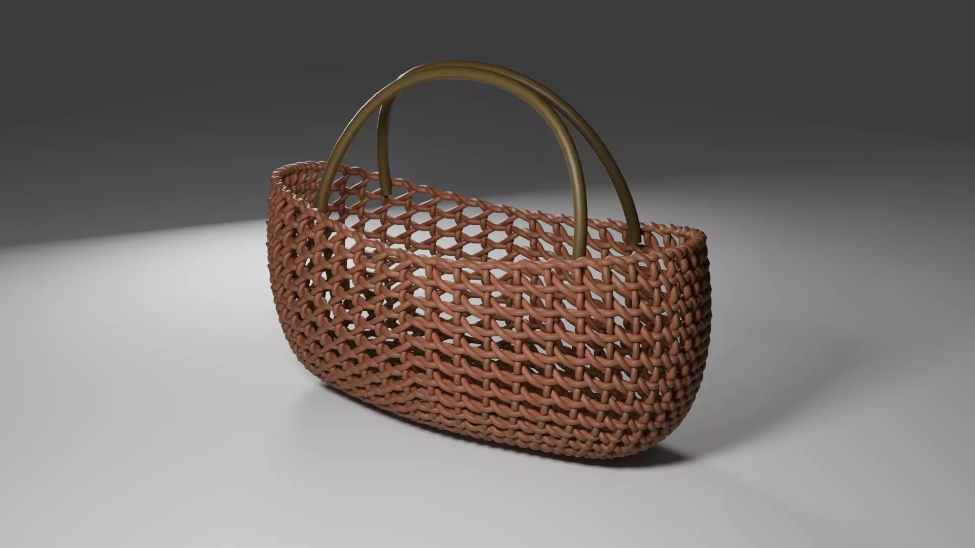 Elegant Woven Handbag 3D Model  Blender Creation 3D print model_0