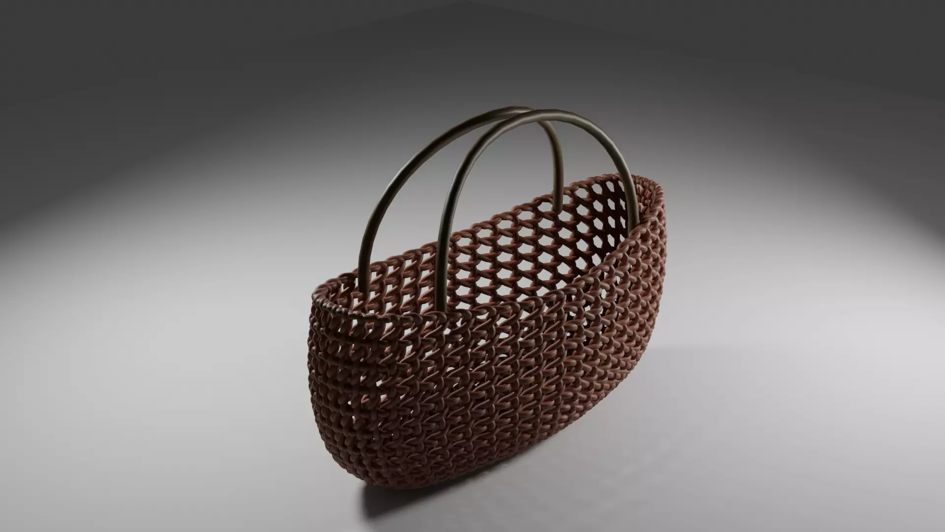 Elegant Woven Handbag 3D Model  Blender Creation 3D print model_1
