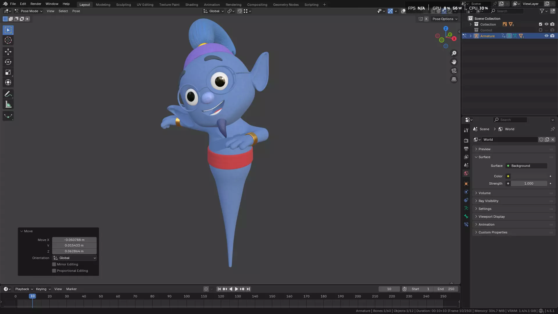 Genie Rig Character 3D model_34