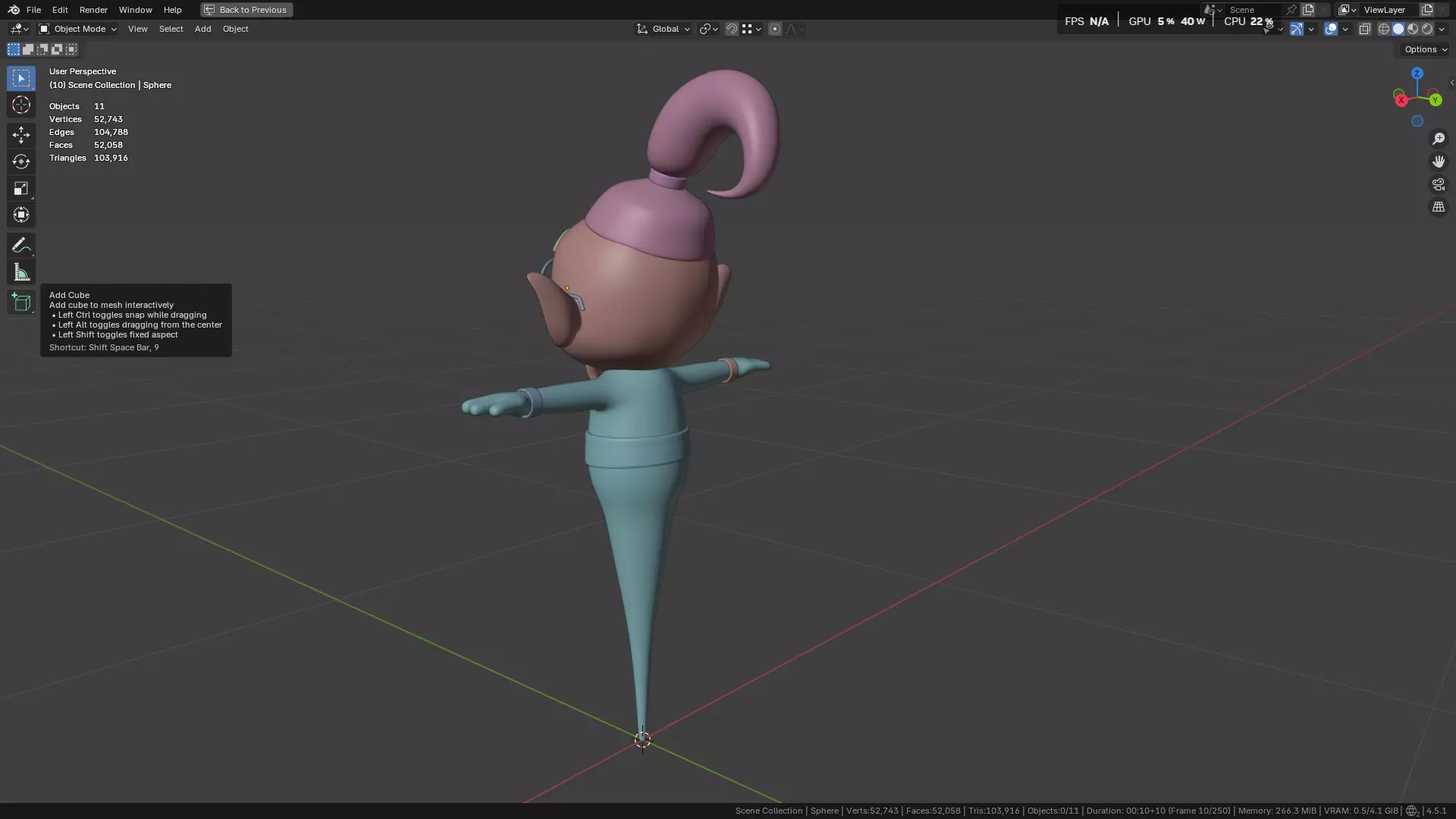 Genie Rig Character 3D model_8