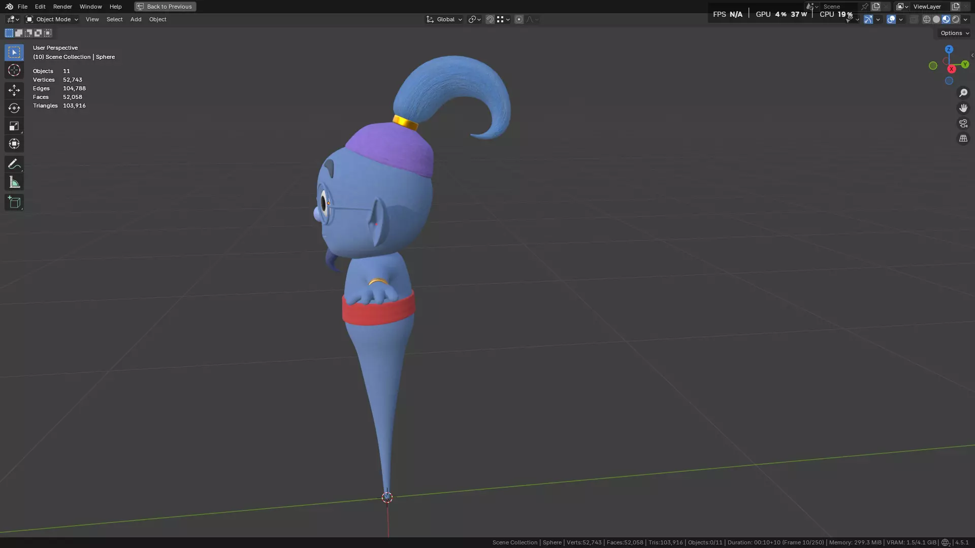 Genie Rig Character 3D model_22