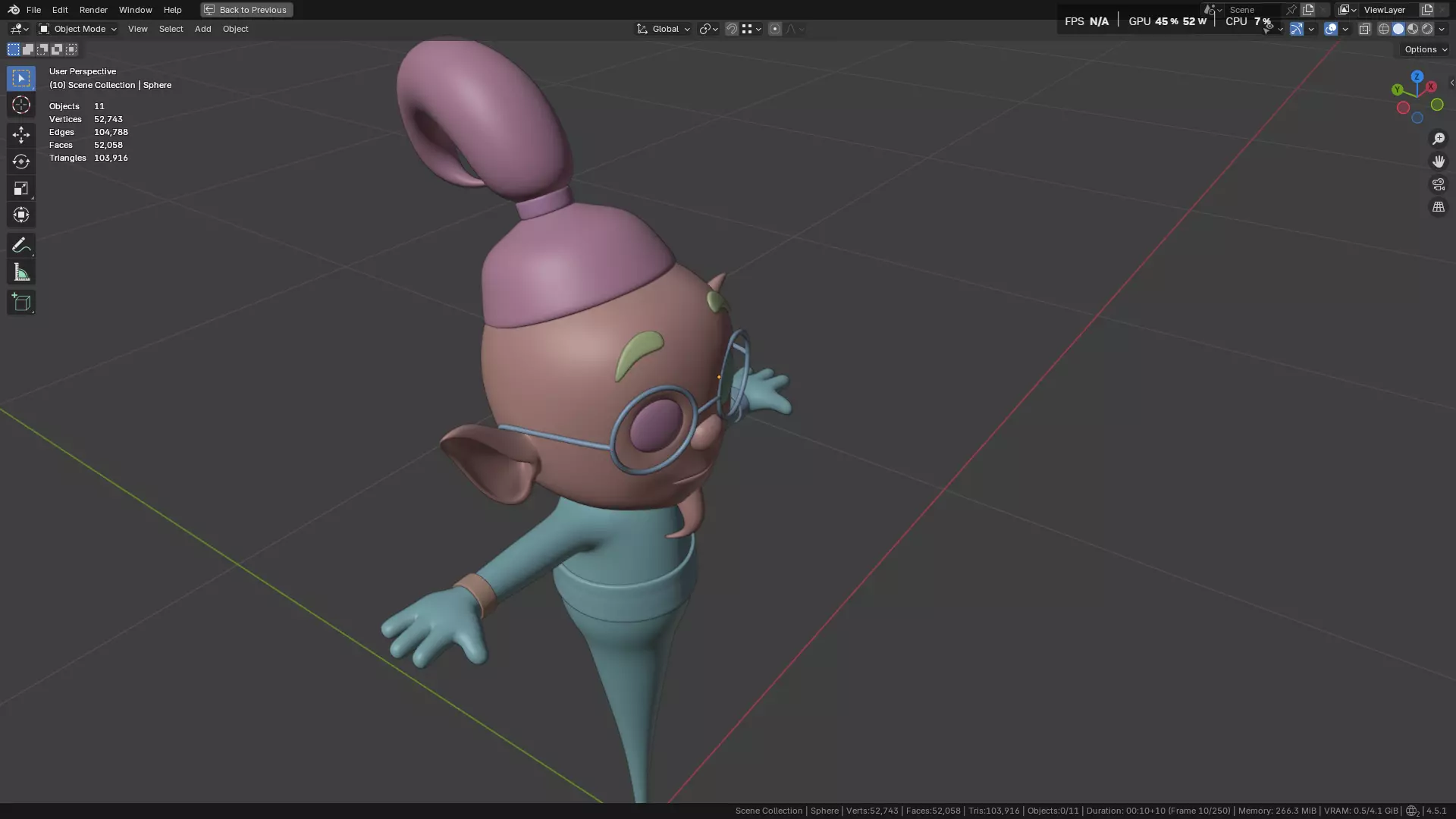 Genie Rig Character 3D model_11