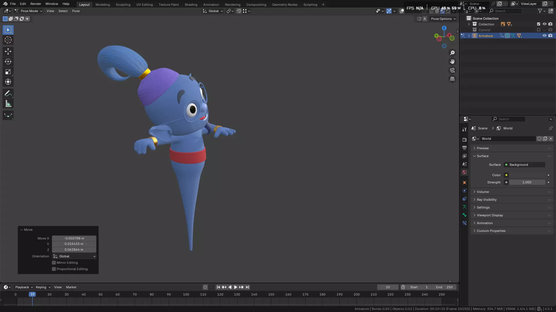 Genie Rig Character 3D model_35