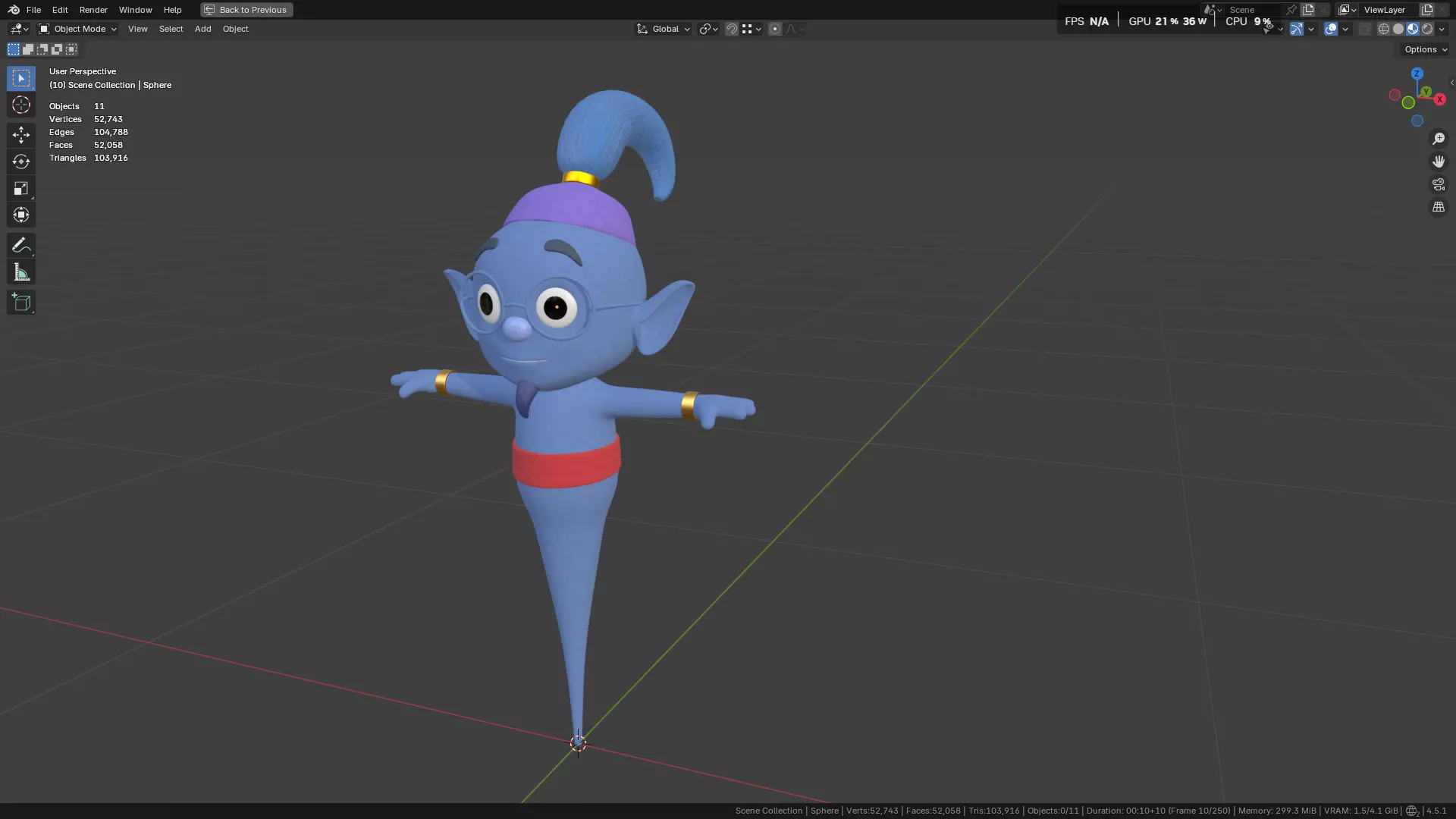 Genie Rig Character 3D model_21